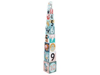 STACKING PYRAMID CUBES Farm animals