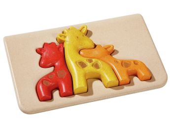 ECO-FRIENDLY LIFT-OUT PUZZLE Giraffes