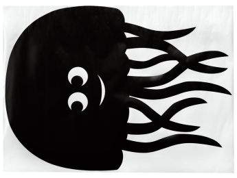 STICKER ARDOISE Méduse