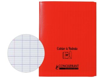 CAHIER POLYPRO À RABATS 17 x 22 cm - 96 pages