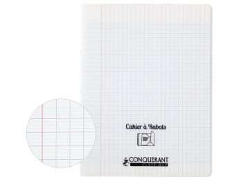 CAHIER POLYPRO À RABATS 24 x 32 cm - 96 pages