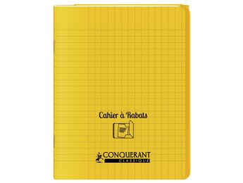 CAHIER POLYPRO À RABATS 24 x 32 cm - 96 pages