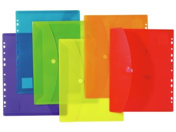 RECLOSABLE STORAGE WALLETS for binders