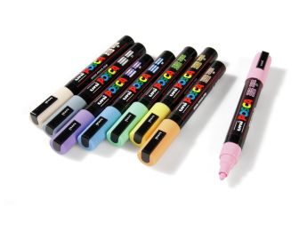 GOUACHE MARKER POSCA Mittlere Spitze (konisch) - Pastellfarben