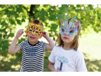 MOSAIKMASKEN ZUM DEKORIEREN Tiere aus dem Dschungel