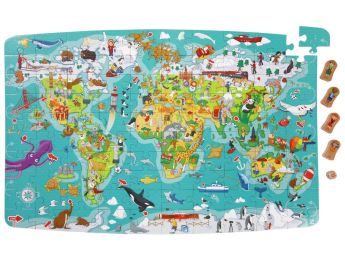 PUZZLE ET JEU 2 EN 1 Le tour du monde