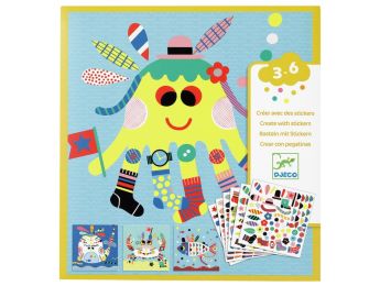 POCHETTE CRÉATIVE GOMMETTES Animaux marins