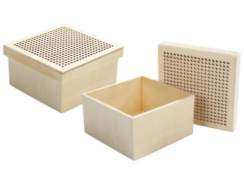 SQUARE BOXES TO DECORATE AND EMBROIDER