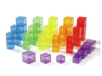 CUBES TRANSPARENTS MULTICOLORES