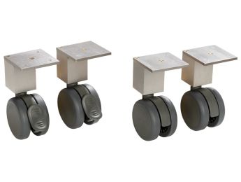 SET MIT 4 FUSSTEILEN Für Möbel L: 36 und 70,5 cm