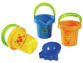 NOVELTY BUCKETS AND SHELL SPADE