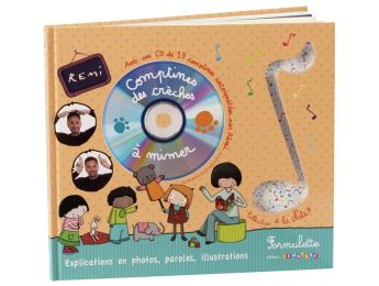 LIVRE CD COMPTINES DES CRÈCHES À MIMER