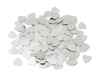 PAILLETTES MIROIRS Cœurs argentés
