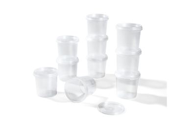 POTJES EN DEKSELTJES OM VAST TE KLIKKEN 150 ml