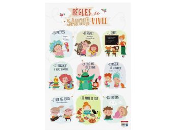 POSTER ÉDUCATIF Les règles de savoir-vivre