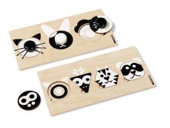 BLACK AND WHITE LIFT-OUT PUZZLE MAXI PACK