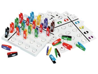 KNIJPERTJES SPEL KLEUREN EN POSITIES Twee ingangen