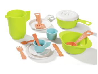 KINDERSERVIESJES ECO-vervaardigd Compleet servies voor 1 persoon