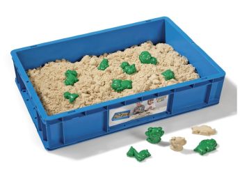 BOETSEERZAND Set van 6 kg zand + 10 vormpjes