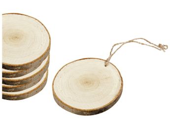 SUSPENSIONS RONDELLES DE BOIS À DÉCORER