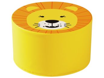 WILD ANIMAL DECORATIVE POUFFE Lion