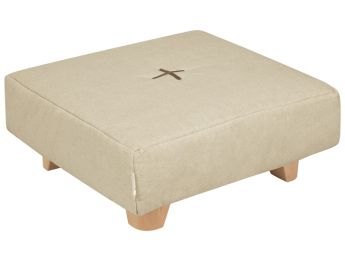 POUF CARRÉ Avec pieds en bois Cocoon Confort
