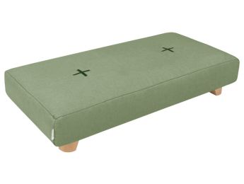 POUF RECTANGLE Avec pieds en bois Cocoon Confort