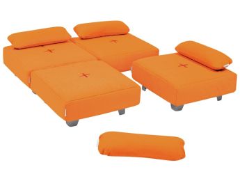 ZEN-HOCKERSET Cocoon Komfort Mit Metallfüßen