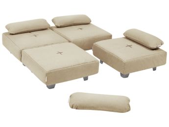 ZEN-HOCKERSET Cocoon Komfort Mit Metallfüßen