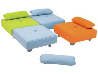 ZEN-HOCKERSET Cocoon Komfort Mit Metallfüßen