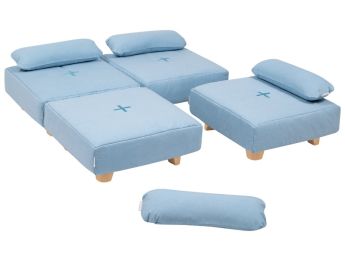 ZEN-HOCKERSET Cocoon Komfort Mit Holzfüßen