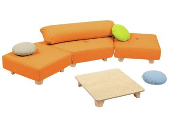 KOMFORT-SITZGRUPPEN-SET Cocoon Komfort Mit Holzfüßen