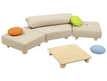 KOMFORT-SITZGRUPPEN-SET Cocoon Komfort Mit Holzfüßen