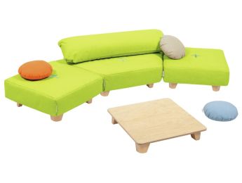 KOMFORT-SITZGRUPPEN-SET Cocoon Komfort Mit Holzfüßen