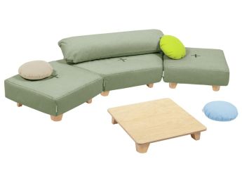 KOMFORT-SITZGRUPPEN-SET Cocoon Komfort Mit Holzfüßen