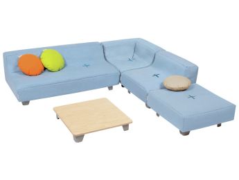 PLAUDERECKEN-SET Cocoon Komfort Mit Metallfüßen