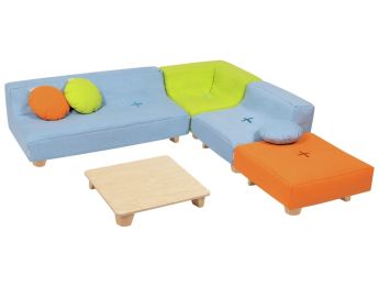 PLAUDERECKEN-SET Cocoon Komfort Mit Holzfüßen