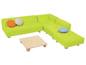 PLAUDERECKEN-SET Cocoon Komfort Mit Holzfüßen
