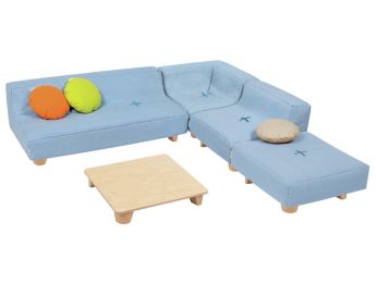 PLAUDERECKEN-SET Cocoon Komfort Mit Holzfüßen