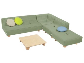 PLAUDERECKEN-SET Cocoon Komfort Mit Holzfüßen