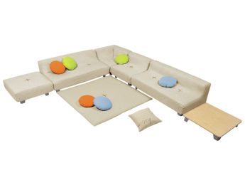 SET ENTSPANNUNGSECKE Cocoon Komfort Mit Metallfüßen