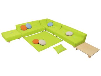 SET ENTSPANNUNGSECKE Cocoon Komfort Mit Holzfüßen