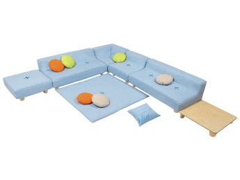 SET ENTSPANNUNGSECKE Cocoon Komfort Mit Holzfüßen