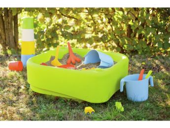KLEINER ÖKOLOGISCHER AKTIVITÄTSTISCH FÜR WASSER UND SAND Gesamthöhe 31 cm