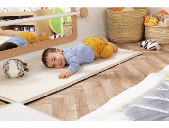 TAPIS UNI COUSU Toile biosourcée 130 x 65 cm