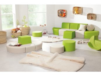 KLEINES QUADRATISCHES KISSEN Basic Bio - H: 17 cm