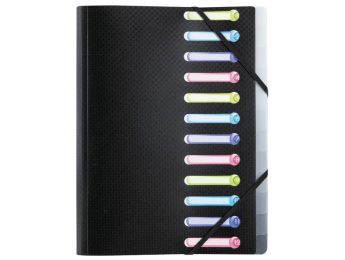 DIVIDER 12 compartments - 3 flaps - Opak