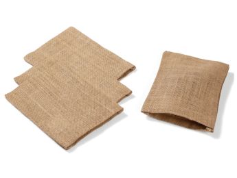SACS EN TOILE DE JUTE À DÉCORER 15 x 20 cm