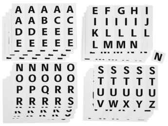 STICKERS Upper case alphabet