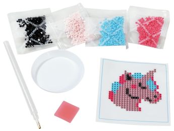 KIT CRÉATIF STICKERS PERLES DIAMANT Licorne